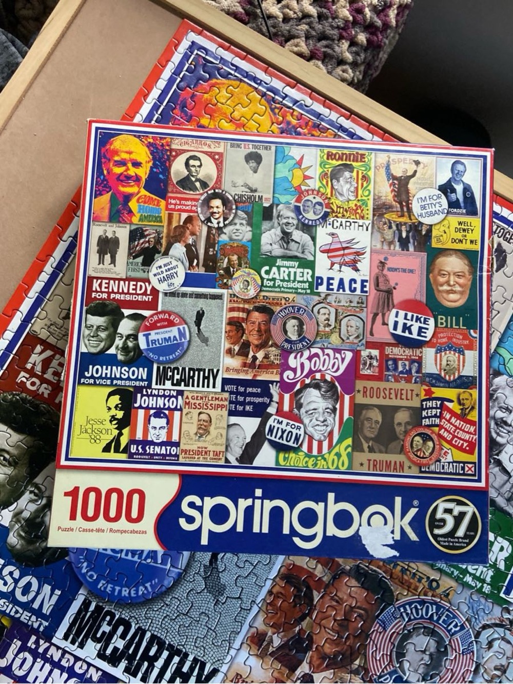 Springbok 1000-Piece Presidential Collage Jigsaw Puzzle